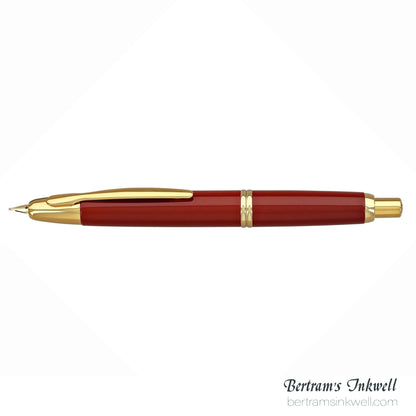 Pilot Vanishing Point Red and Gold Accents Fountain Pen