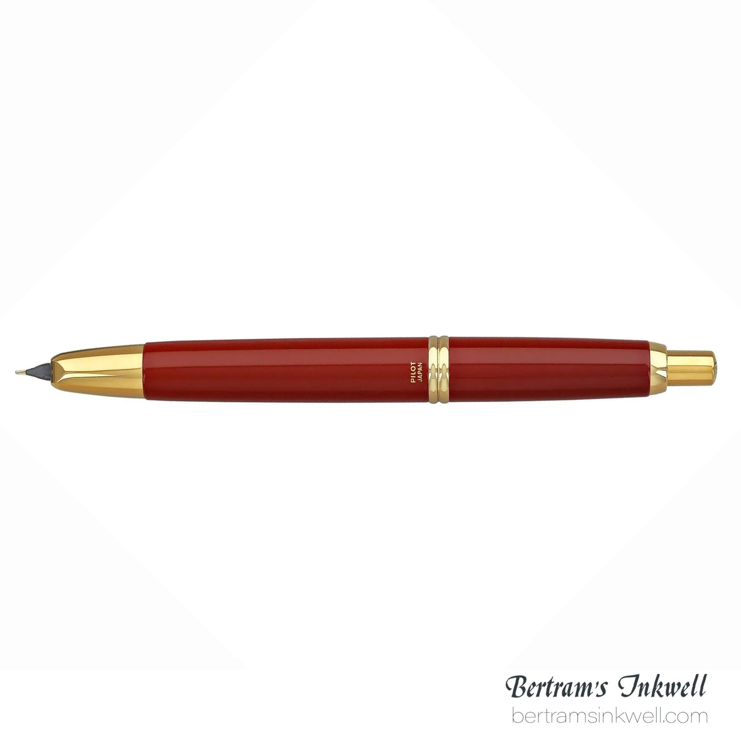 Pilot Vanishing Point Red and Gold Accents Fountain Pen