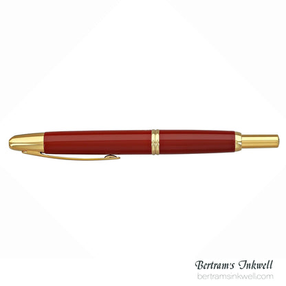 Pilot Vanishing Point Red and Gold Accents Fountain Pen