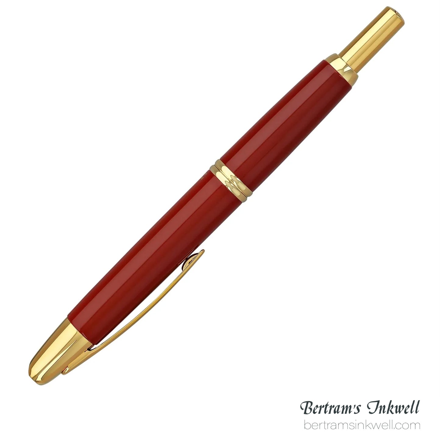 Pilot Vanishing Point Red and Gold Accents Fountain Pen