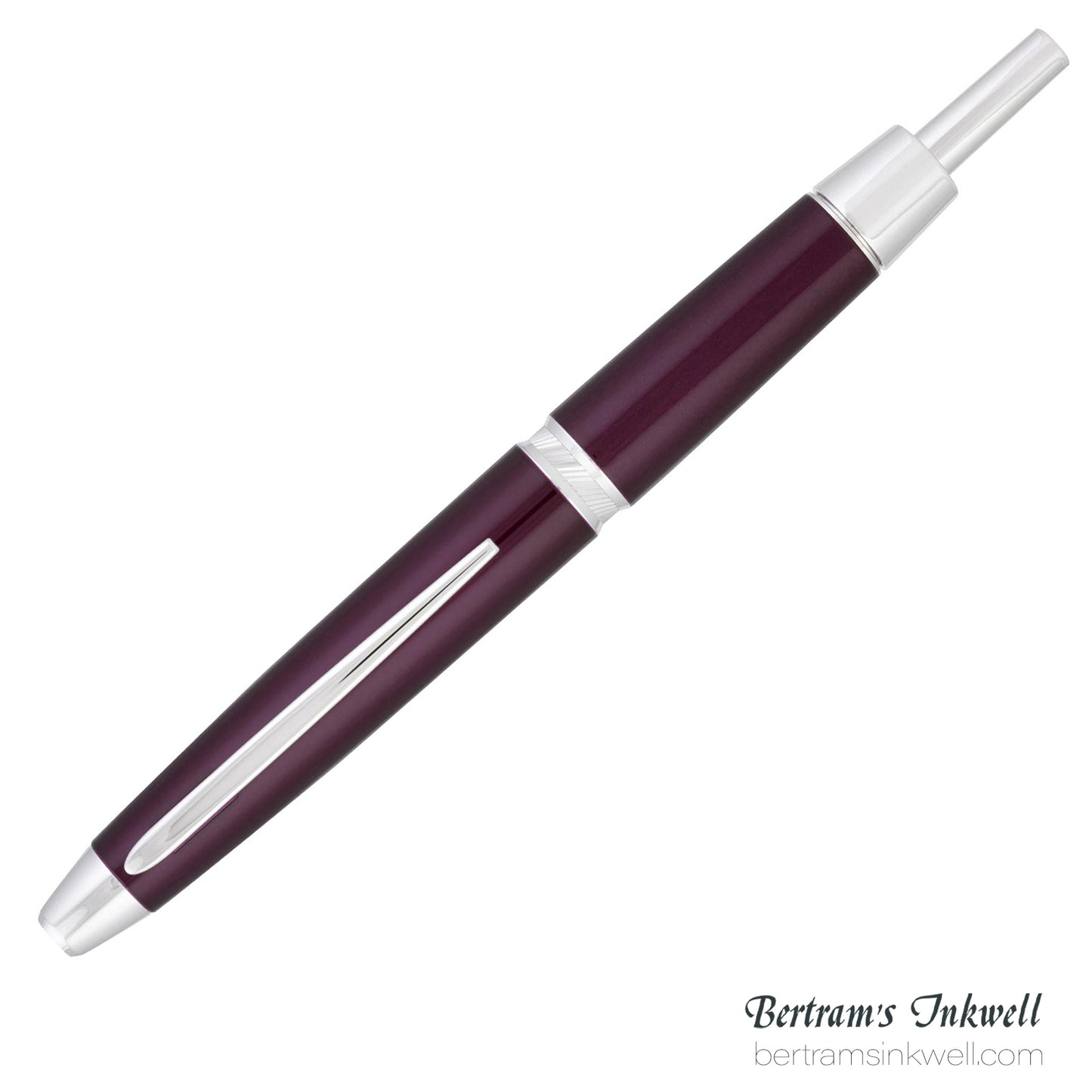 Pilot Vanishing Point LS Burgundy with Rhodium Silver Trim Fountain Pen