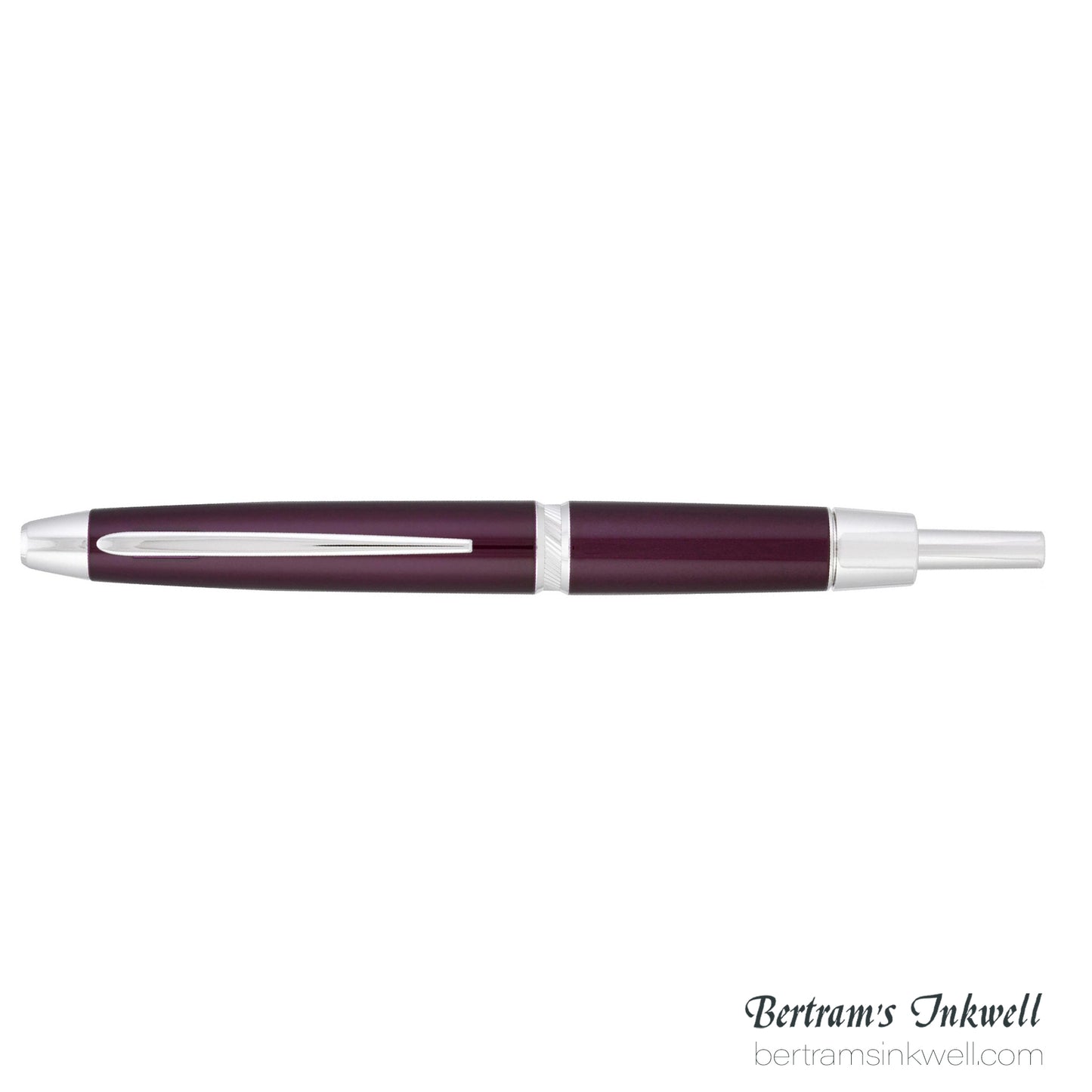 Pilot Vanishing Point LS Burgundy with Rhodium Silver Trim Fountain Pen