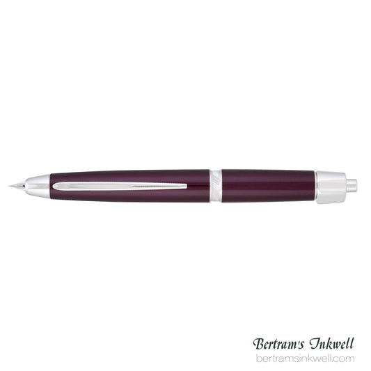 Pilot Vanishing Point LS Burgundy with Rhodium Silver Trim Fountain Pen