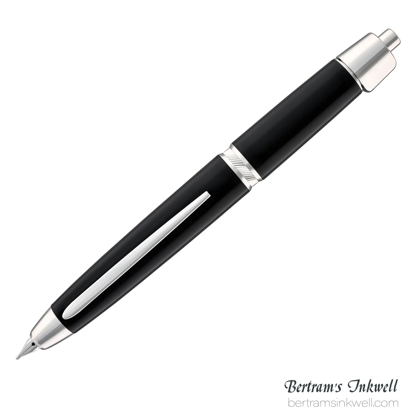 Pilot Vanishing Point LS Matte Black with Rhodium Silver Trim Fountain Pen