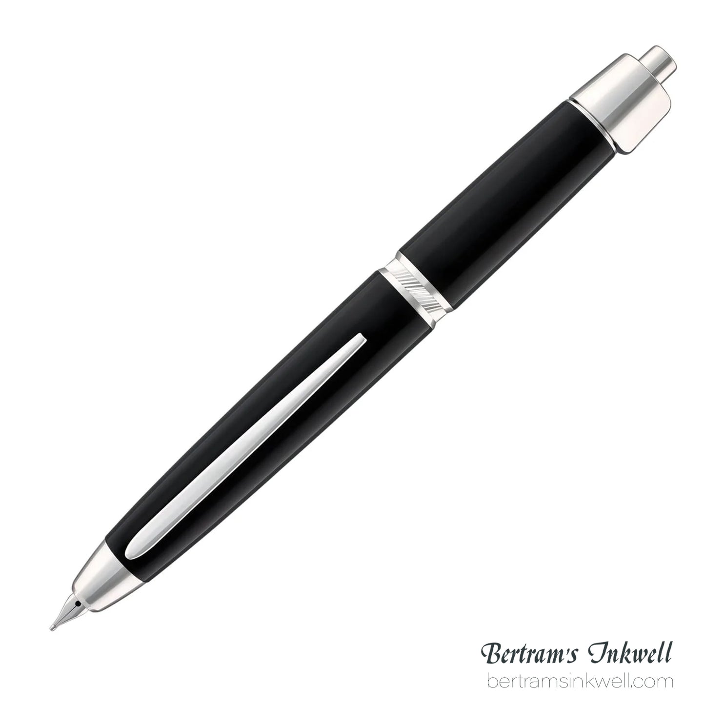 Pilot Vanishing Point LS Matte Black with Rhodium Silver Trim Fountain Pen