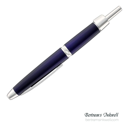 Pilot Vanishing Point LS Blue with Rhodium Silver Trim Fountain Pen