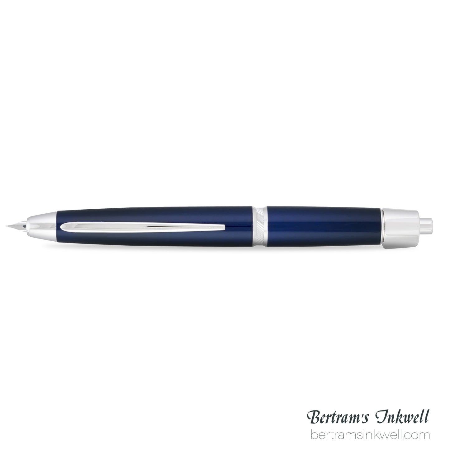 Pilot Vanishing Point LS Blue with Rhodium Silver Trim Fountain Pen