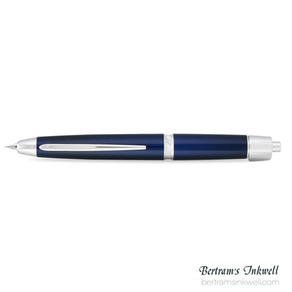 Pilot Vanishing Point LS Blue with Rhodium Silver Trim Fountain Pen
