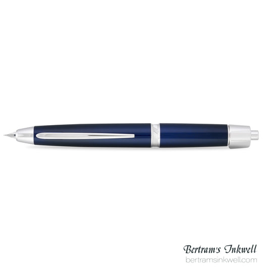 Pilot Vanishing Point LS Blue with Rhodium Silver Trim Fountain Pen