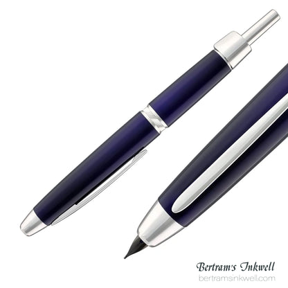 Pilot Vanishing Point LS Blue with Rhodium Silver Trim Fountain Pen