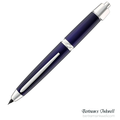 Pilot Vanishing Point LS Blue with Rhodium Silver Trim Fountain Pen