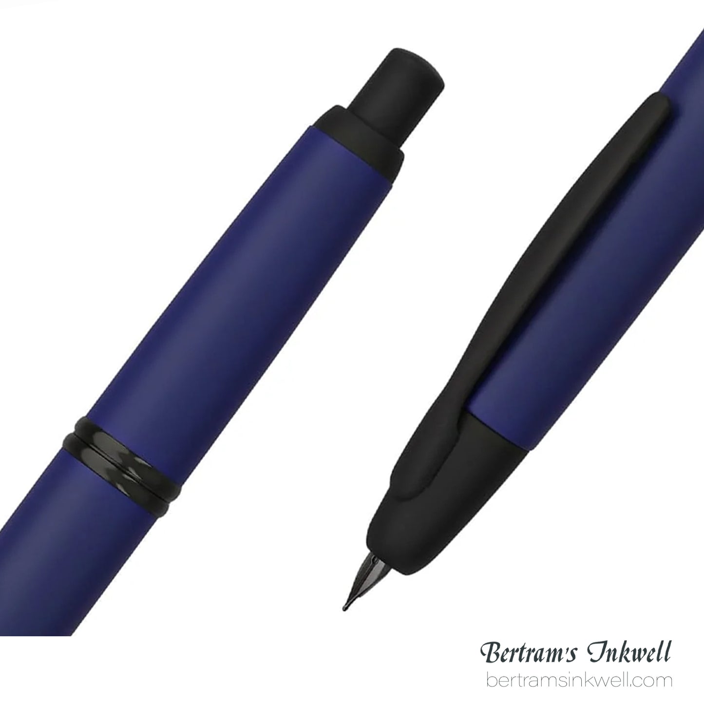 Pilot Vanishing Point Matte Blue and Black Accents Fountain Pen