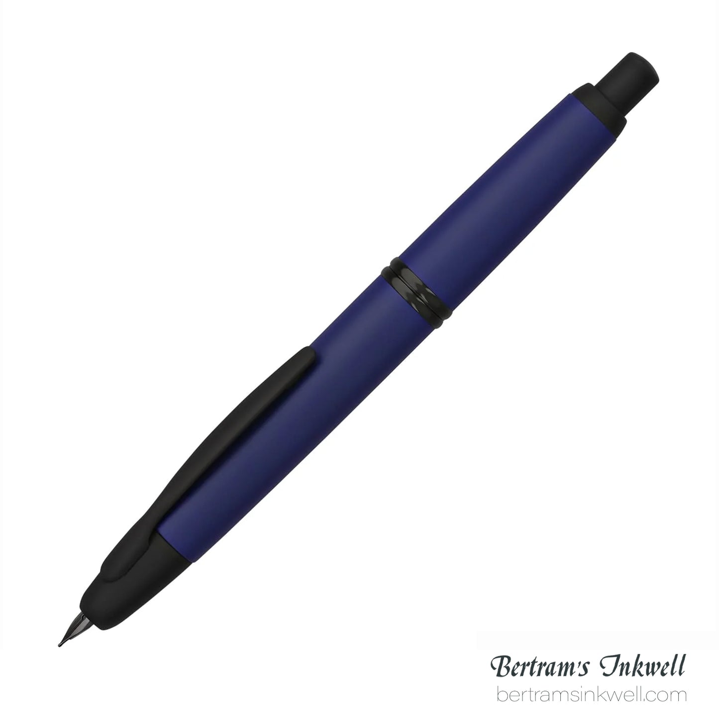 Pilot Vanishing Point Matte Blue and Black Accents Fountain Pen
