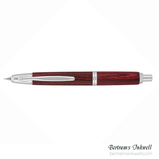 Pilot Vanishing Point Red Birchwood Fountain Pen