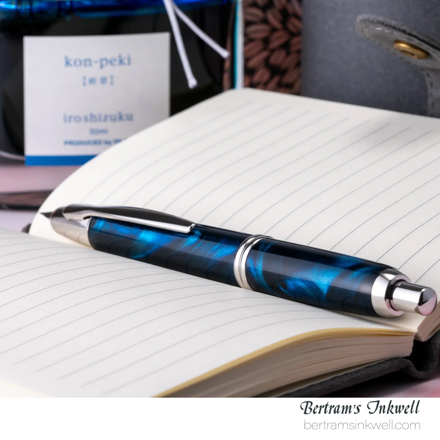 Pilot Vanishing Point SE Marble Blue Fountain Pen