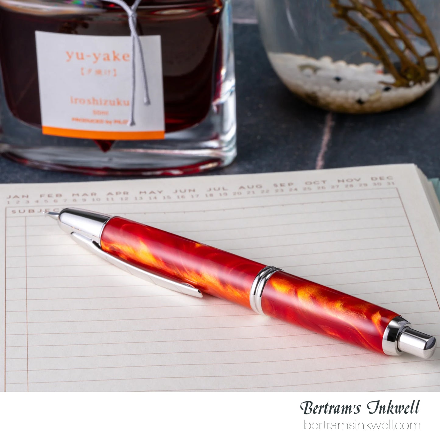 Pilot Vanishing Point SE Marbled Orange Fountain Pen