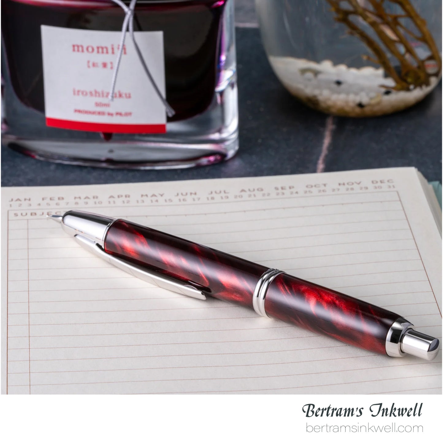 Pilot Vanishing Point SE Marbled Red Fountain Pen