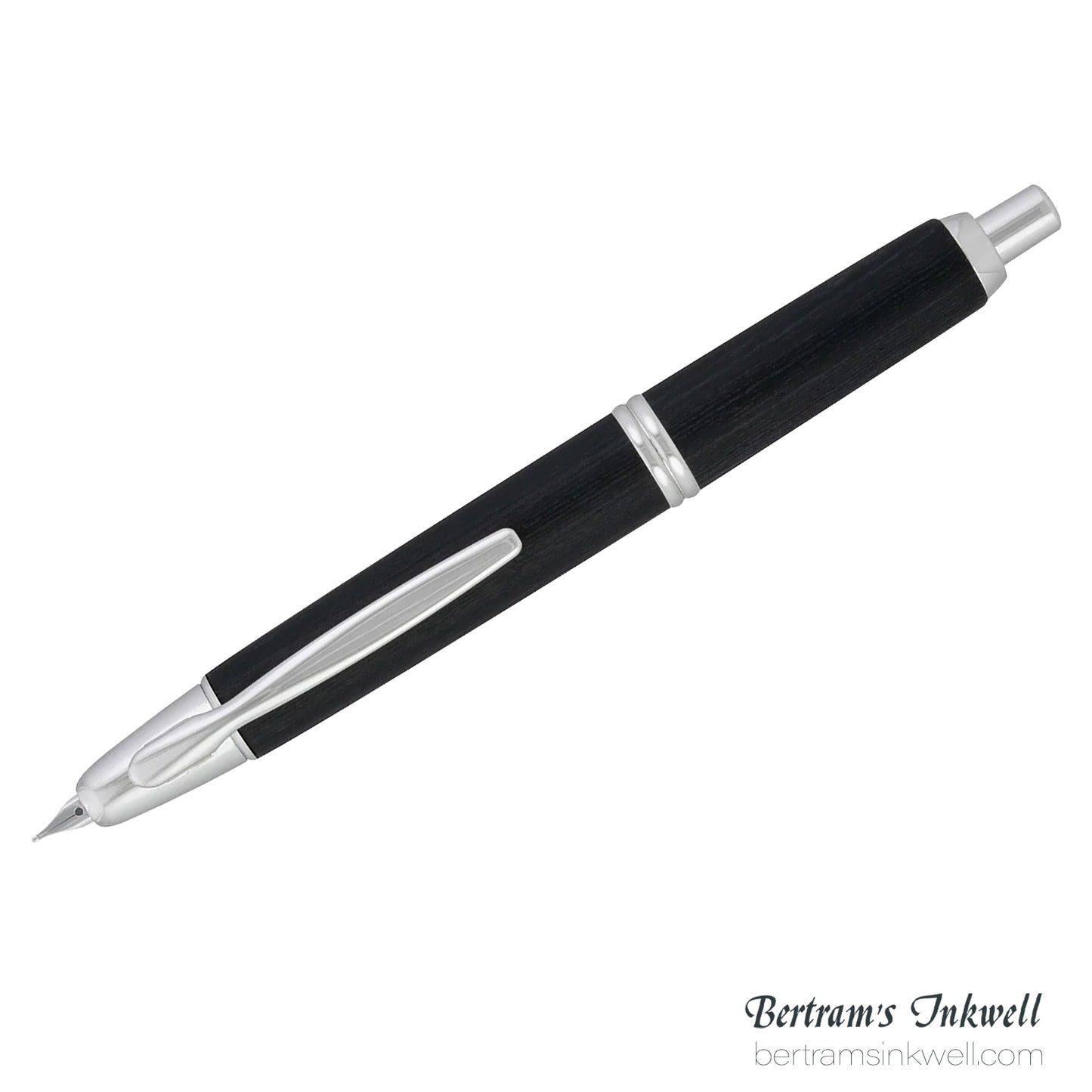 Pilot Vanishing Point Black Birchwood Fountain Pen