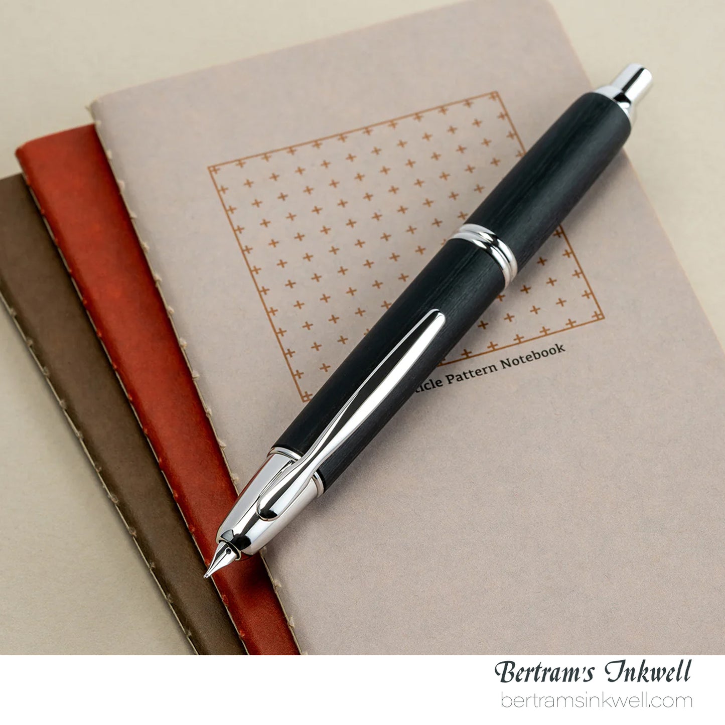 Pilot Vanishing Point Black Birchwood Fountain Pen