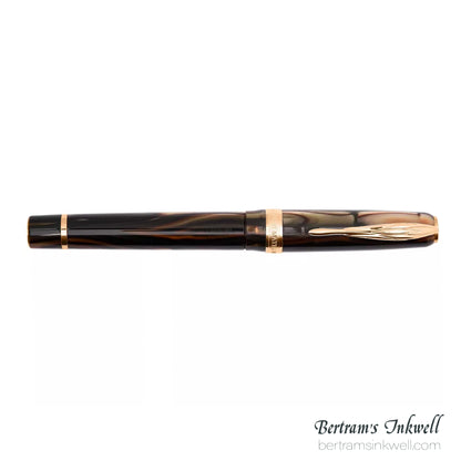 Pineider Antichi Materiali Ruffles Gold Limited Edition Fountain Pen