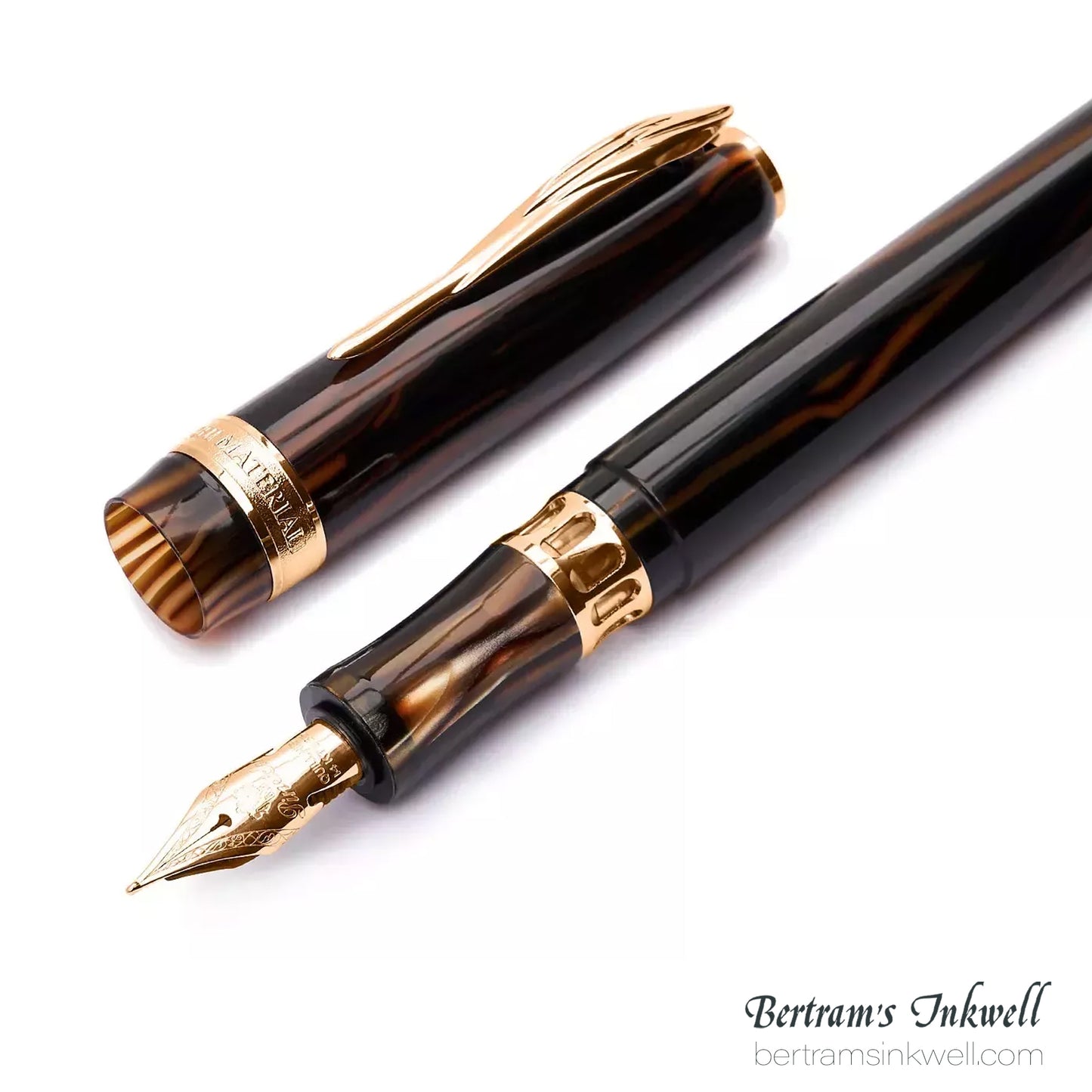 Pineider Antichi Materiali Ruffles Gold Limited Edition Fountain Pen