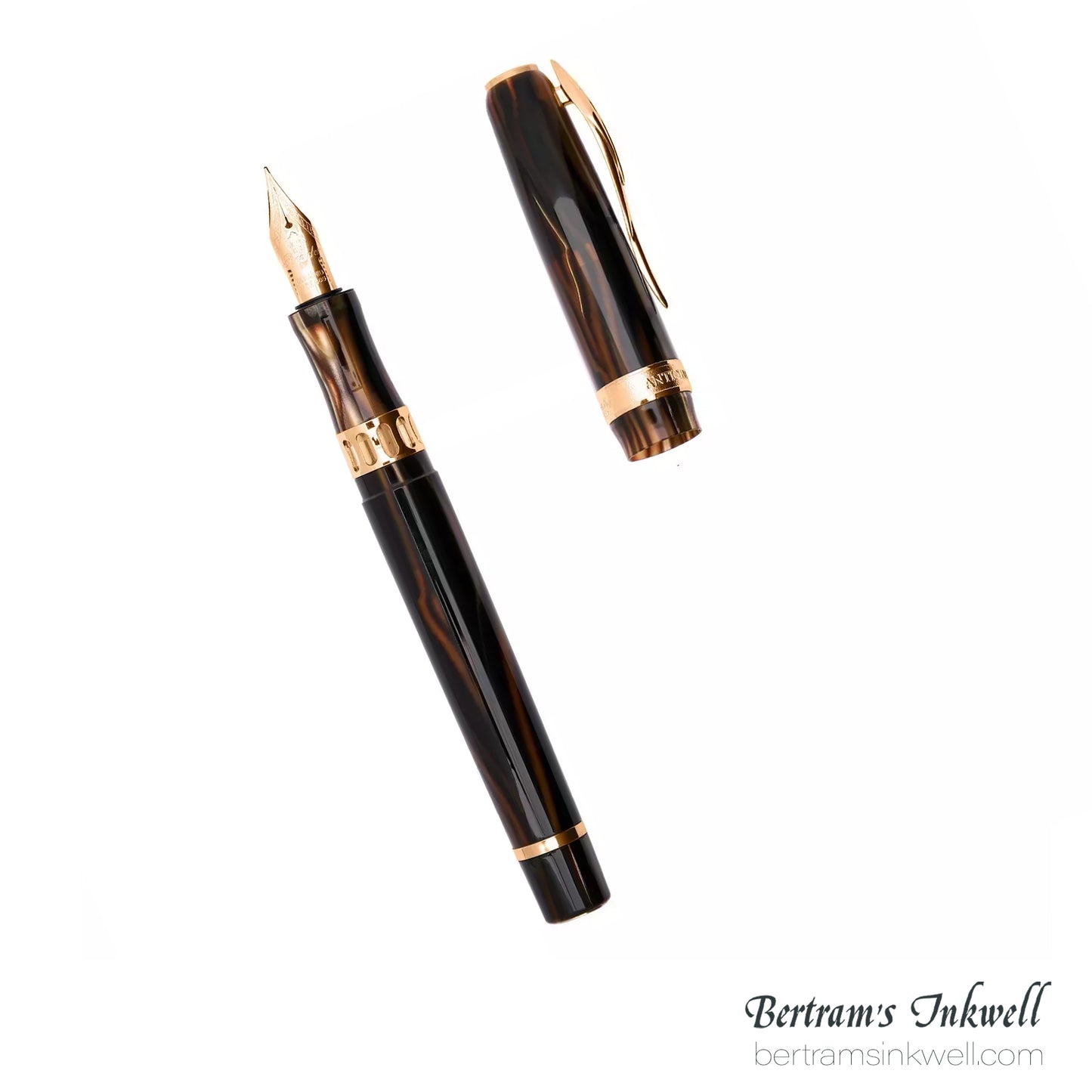 Pineider Antichi Materiali Ruffles Gold Limited Edition Fountain Pen