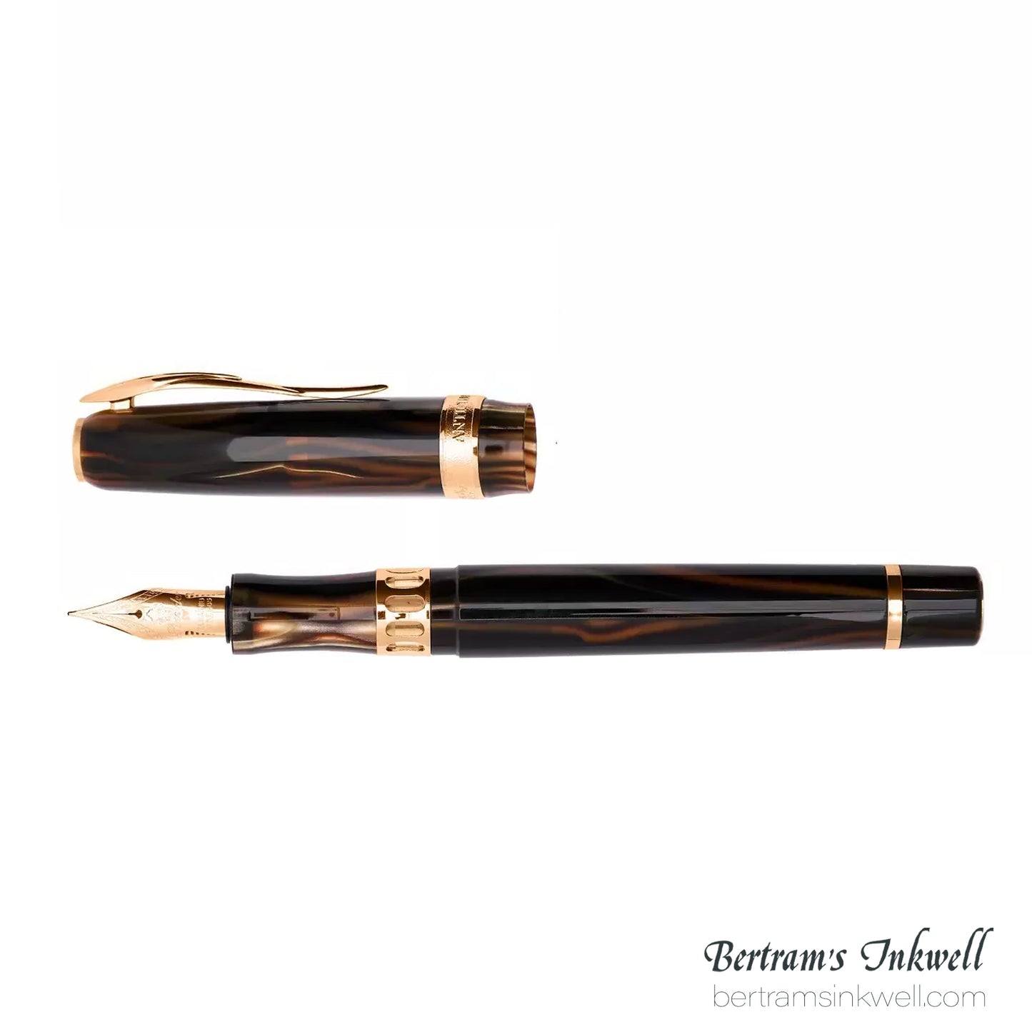 Pineider Antichi Materiali Ruffles Gold Limited Edition Fountain Pen