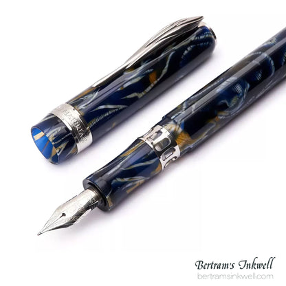 Pineider Antichi Materiali Wilde Blue Limited Edition Fountain Pen