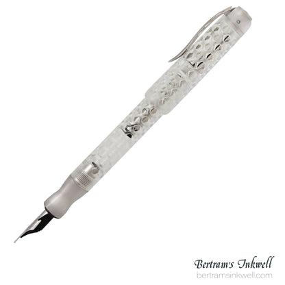 Pineider Honeycomb Sugar White Fountain Pen Limited Edition PP11701, 2018