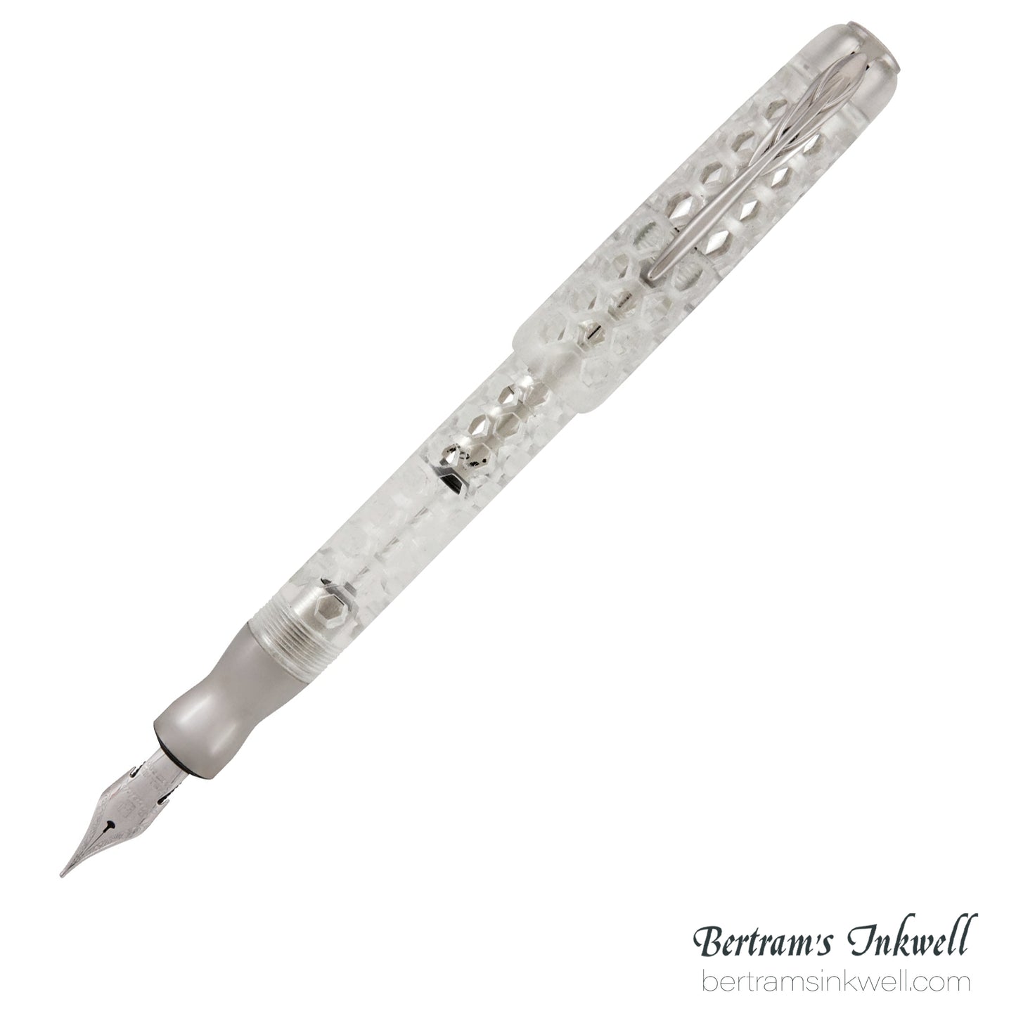 Pineider Honeycomb Sugar White Fountain Pen Limited Edition PP11701, 2018