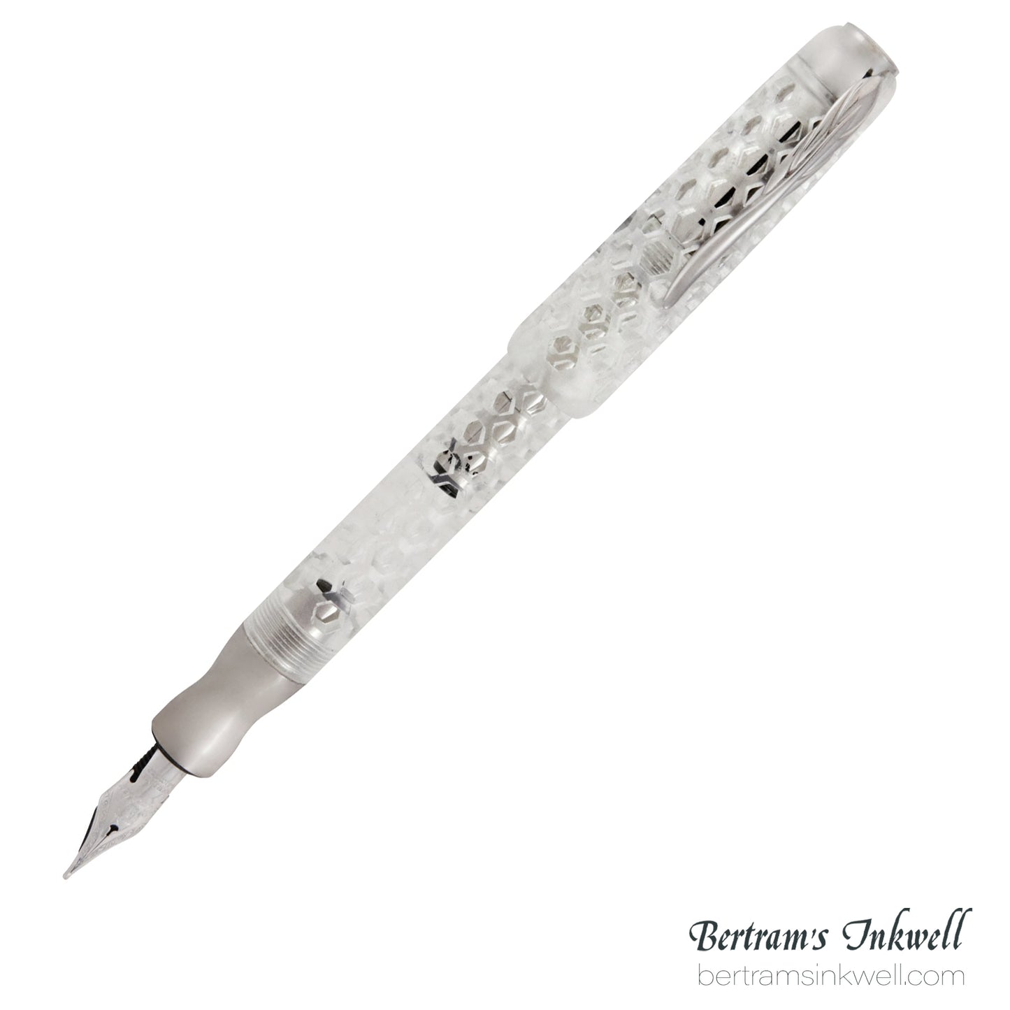 Pineider Honeycomb Sugar White Fountain Pen Limited Edition PP11701, 2018