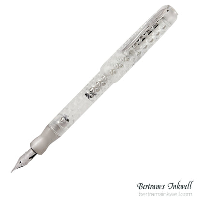 Pineider Honeycomb Sugar White Fountain Pen Limited Edition PP11701, 2018