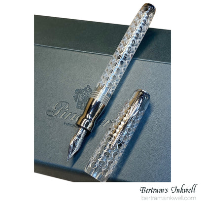Pineider Honeycomb Sugar White Fountain Pen Limited Edition PP11701, 2018
