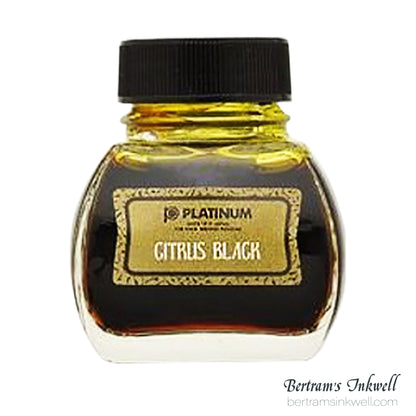 Platinum Premium Classic Citrus Black Fountain Pen Bottled Ink 60ml