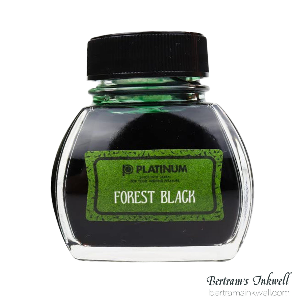 Platinum Premium Classic Forest Black Fountain Pen Bottled Ink 60ml