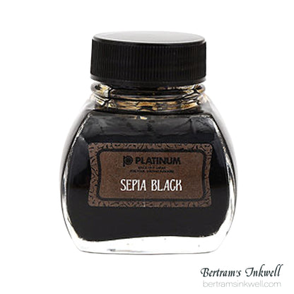 Platinum Premium Classic Sepia Black Fountain Pen Bottled Ink 60ml