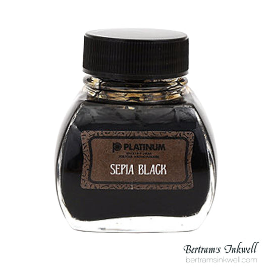 Platinum Premium Classic Sepia Black Fountain Pen Bottled Ink 60ml