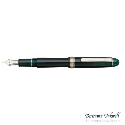 Platinum #3776 Century Laurel Green With Rhodium Trim Fountain Pen