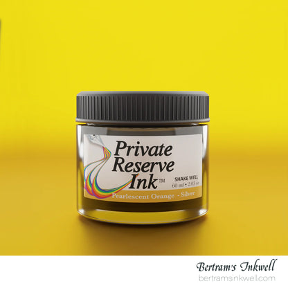 Private Reserve Ink Pearlescent Orange-Silver Bottled Ink 60 ml
