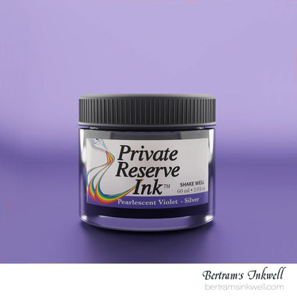 Private Reserve Ink Pearlescent Violet-Silver Bottled Ink 60 ml