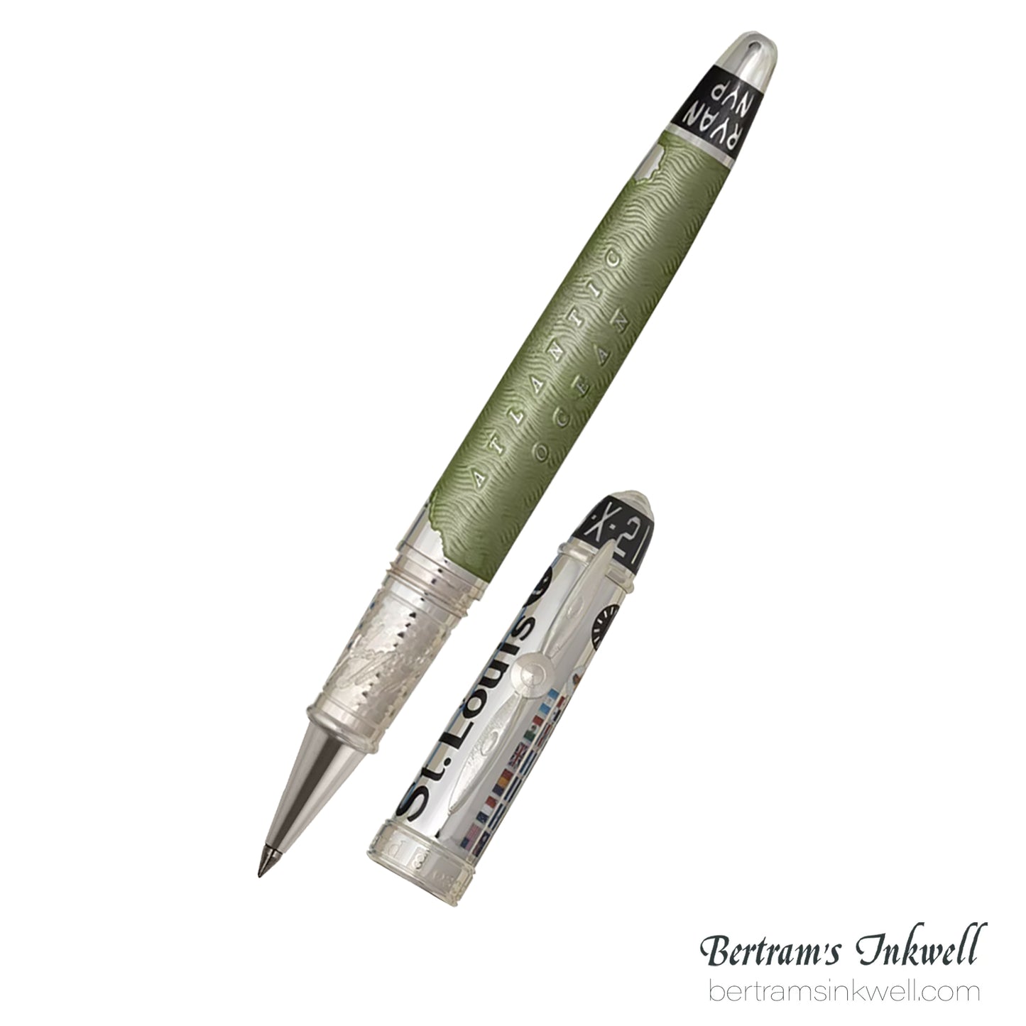 David Oscarson Spirit of St. Louis Rollerball - Charles Lindbergh Sea Green