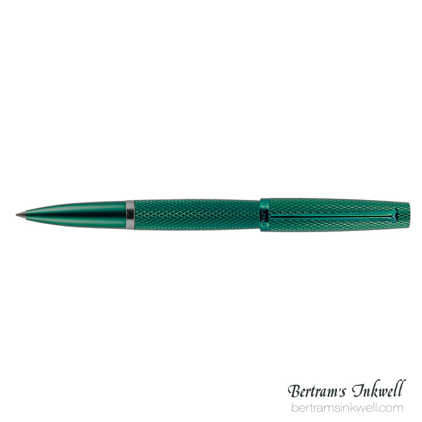 Diplomat Viper Green Guilloche Rollerball