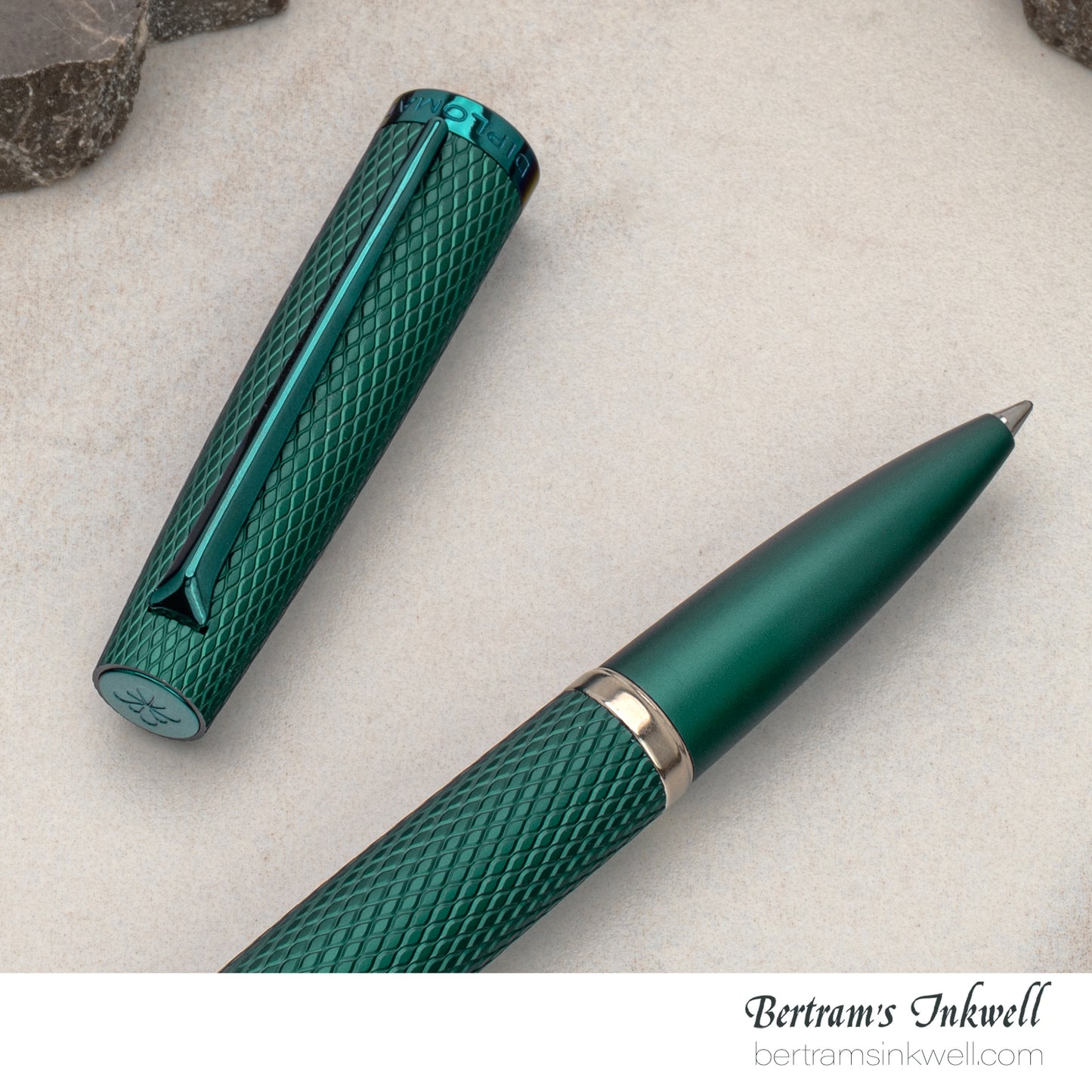 Diplomat Viper Green Guilloche Rollerball