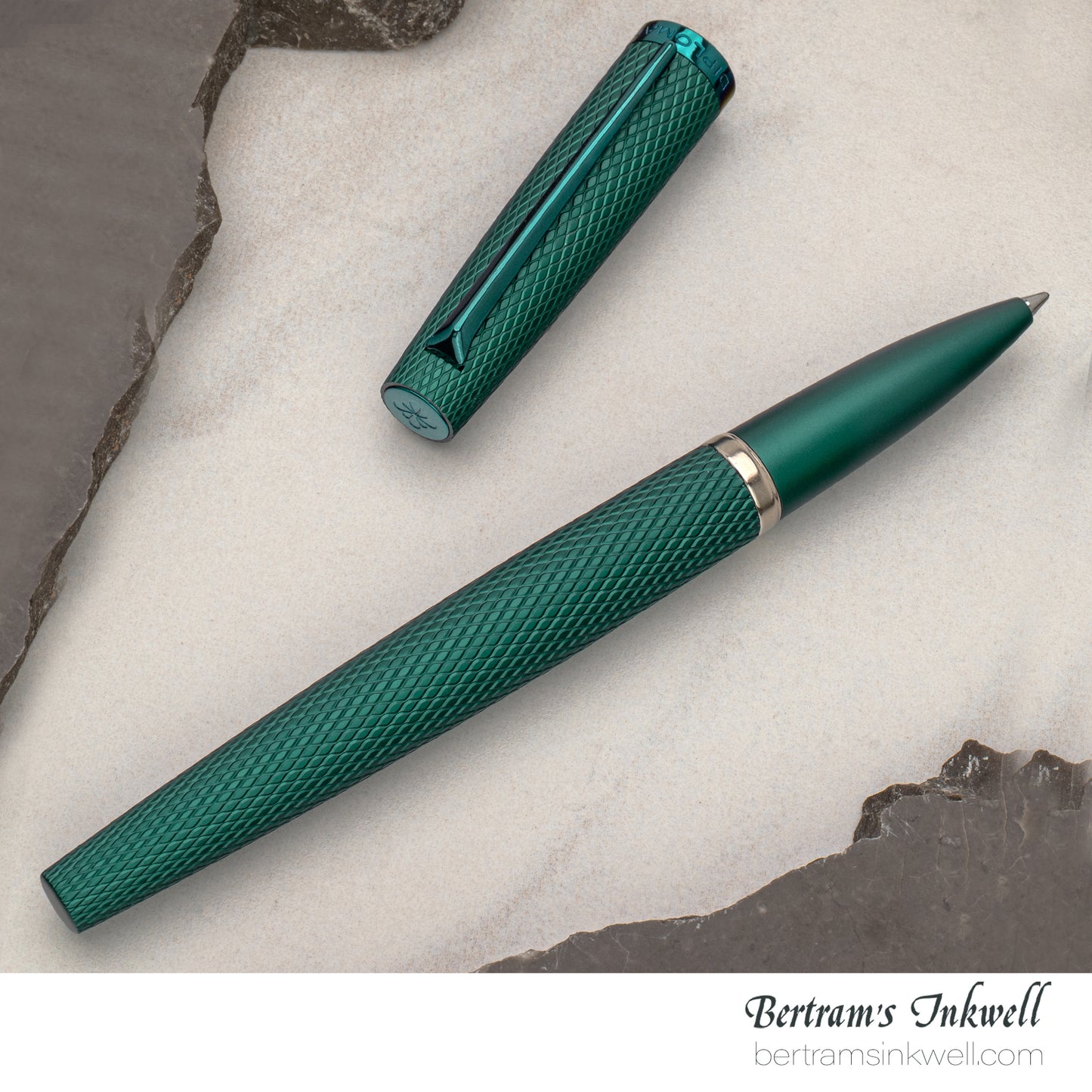 Diplomat Viper Green Guilloche Rollerball