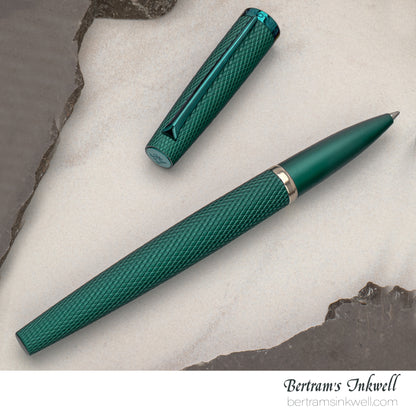 Diplomat Viper Green Guilloche Rollerball