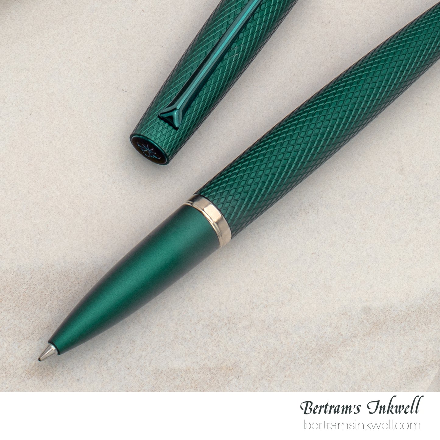 Diplomat Viper Green Guilloche Rollerball