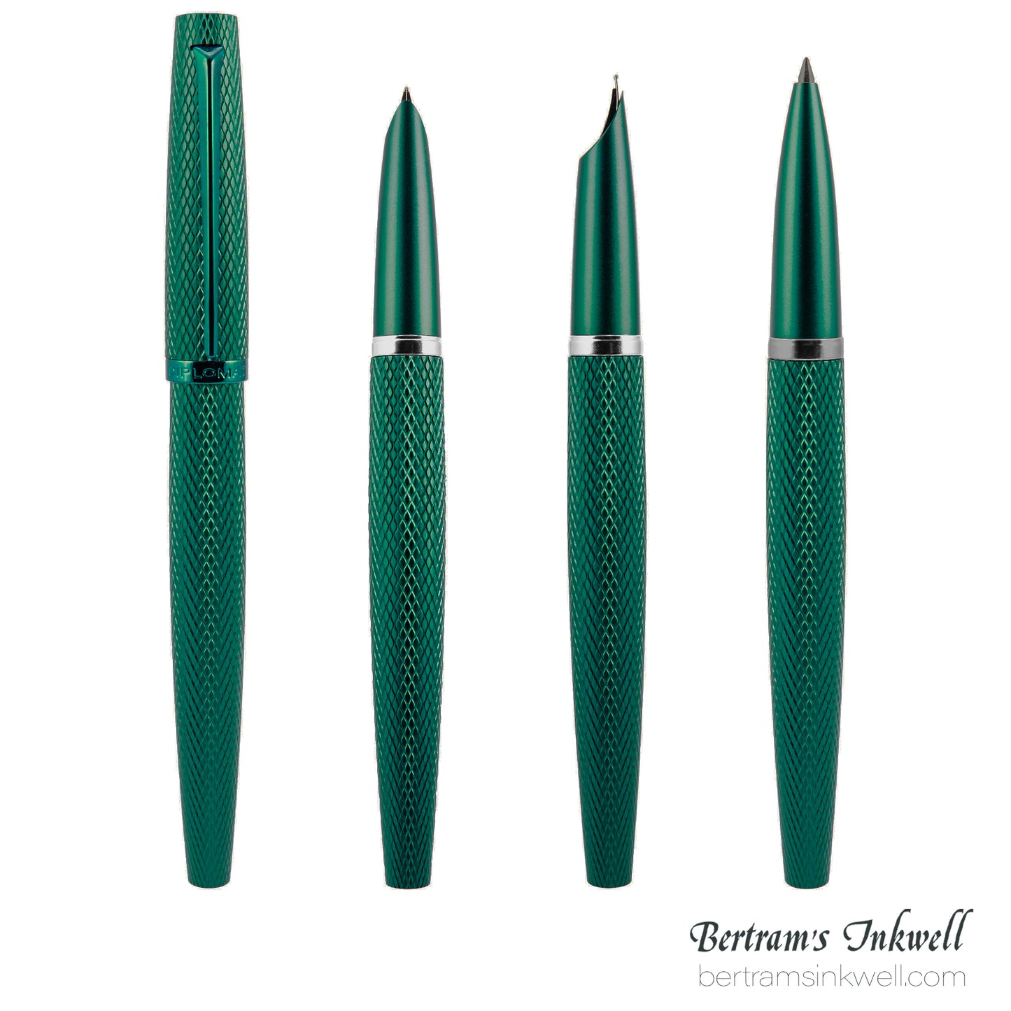 Diplomat Viper Green Guilloche Rollerball