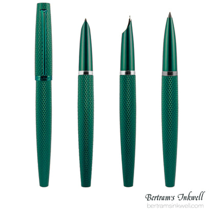 Diplomat Viper Green Guilloche Rollerball
