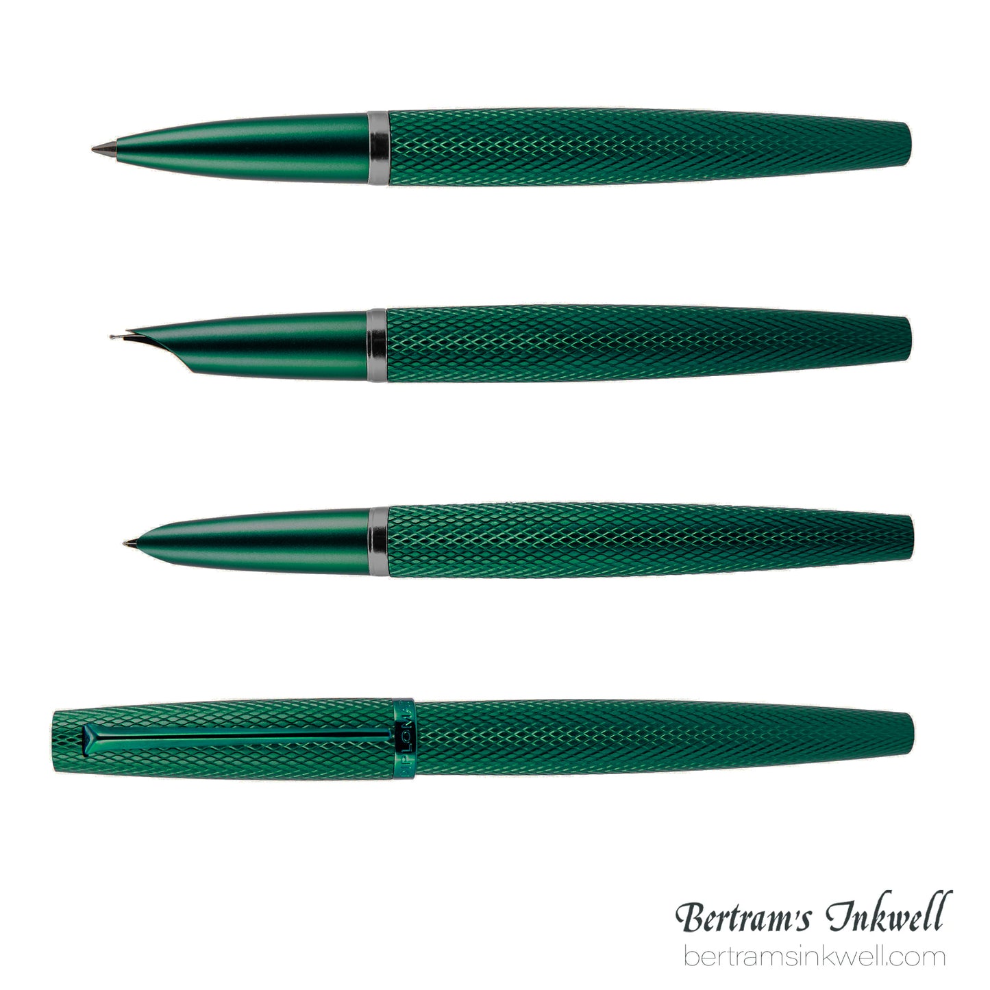 Diplomat Viper Green Guilloche Rollerball