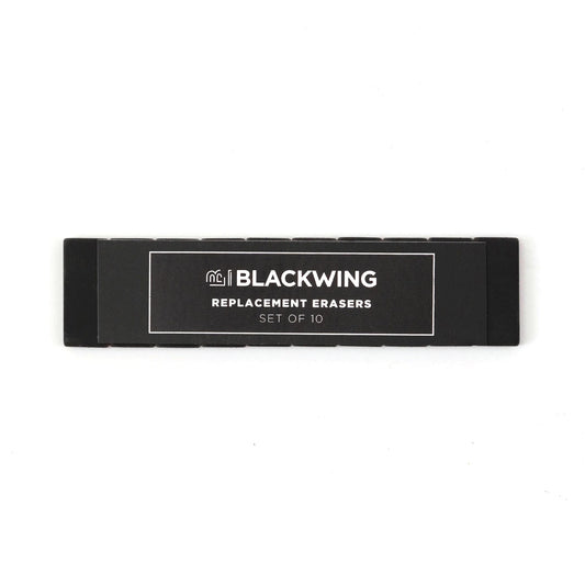 Blackwing Replacement Erasers Set of 10 in Black